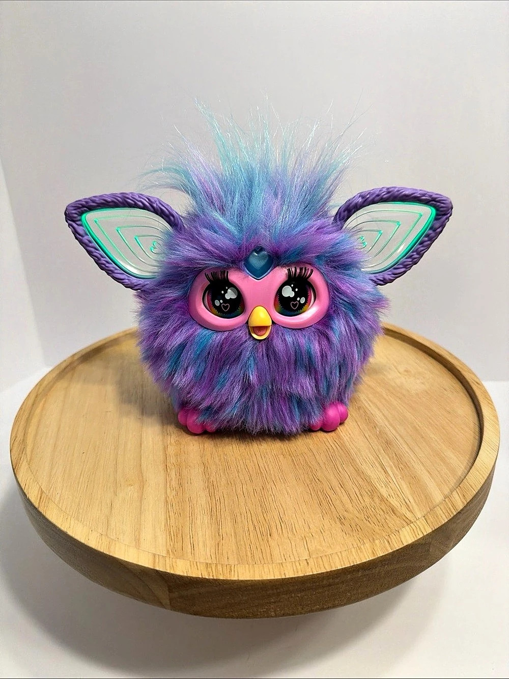 Furby 2023 Adorable Purple Blue Pink Talks Ears Move & Change Color Tested Works